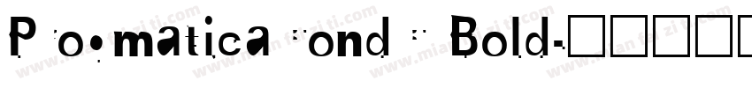 ProgmaticaCondC Bold字体转换